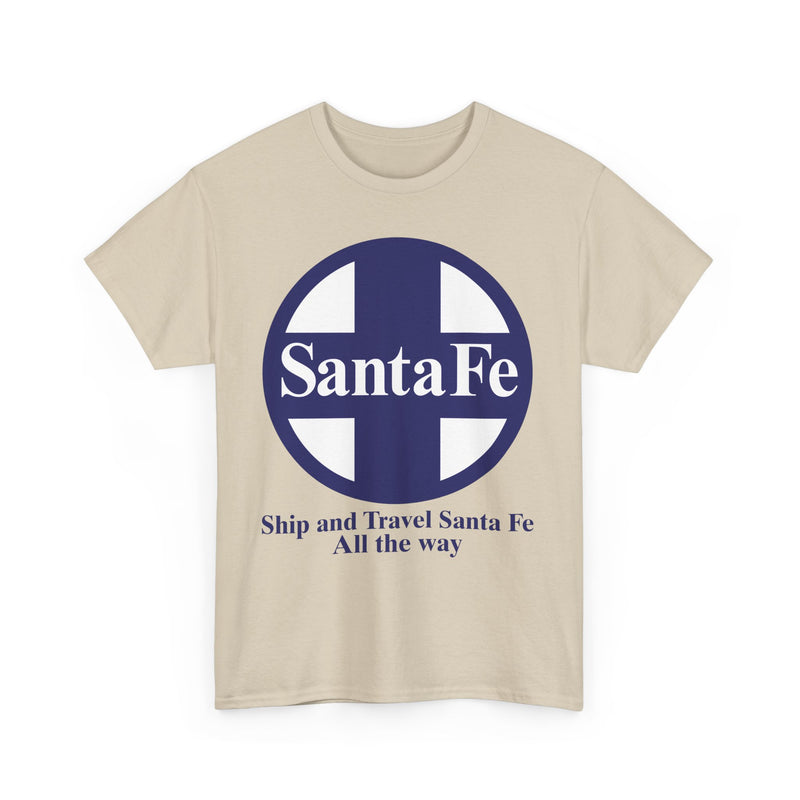 Load image into Gallery viewer, Santa Fe Cross Logo Ship Travel Railroad Vintage Train T-Shirt