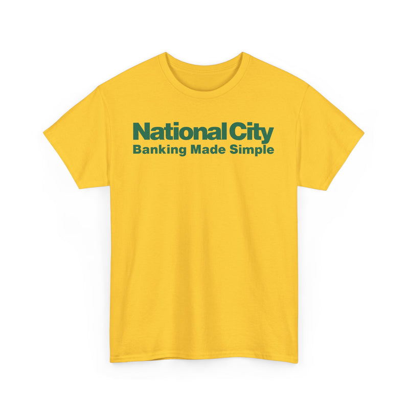 Load image into Gallery viewer, National City Banking Made Simple Financial Logo Bank Ohio T-Shirt