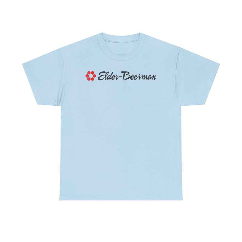 Load image into Gallery viewer, Elder-Beerman Red Hexagon Pattern Department Store Logo T-Shirt