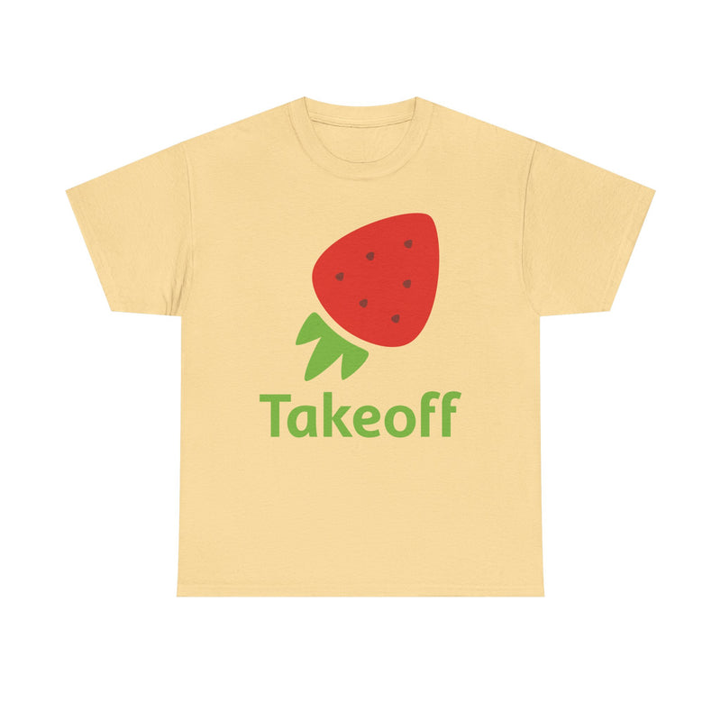 Load image into Gallery viewer, Takeoff Technologies T-Shirt Bankrupt Grocery Tech Company Defunct Logo Tee