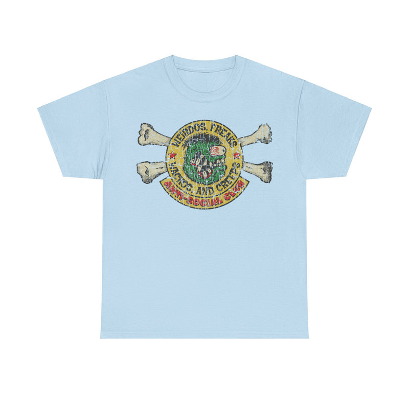 Load image into Gallery viewer, Weirdos Freaks Wackos and Creeps Green Logo Anti-Social Club T-shirt