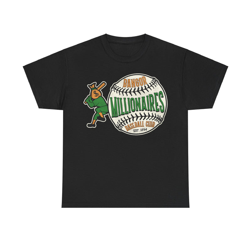 Load image into Gallery viewer, Bangor Millionaires Maine Moneybags Retro Baseball T-shirt