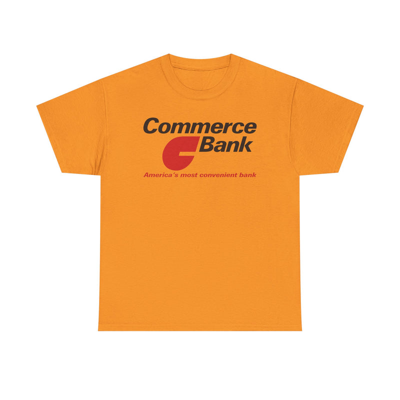 Load image into Gallery viewer, Commerce Bank America's Most Convenient Banking Logo New Jersey T-Shirt