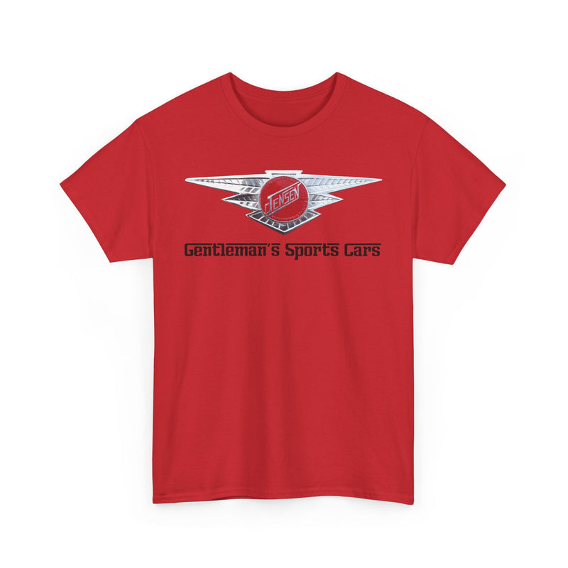 Load image into Gallery viewer, Jensen Gentleman's Sports Cars British Classic Red Logo T-shirt