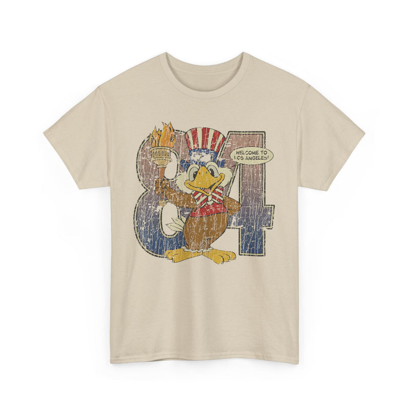 Load image into Gallery viewer, Sam The Eagle 1984 Summer Olympics Mascot California T-shirt
