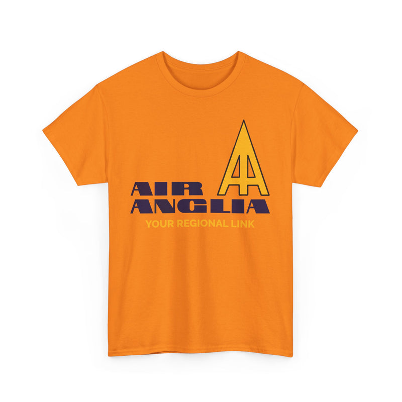 Load image into Gallery viewer, Air Anglia Your Regional Link Vintage Airline Logo British Aviation T-shirt