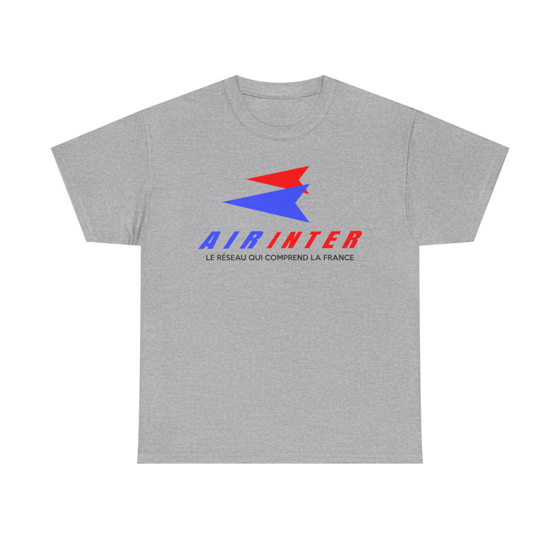 Load image into Gallery viewer, Air Inter Le Réseau Qui Comprend La France Airline Logo T-shirt