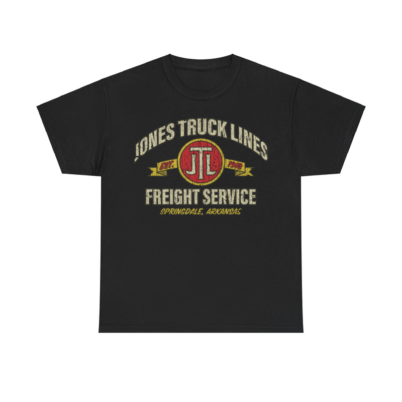 Load image into Gallery viewer, Jones Truck Lines Freight Service 1918 Trucking Distressed Print T-shirt