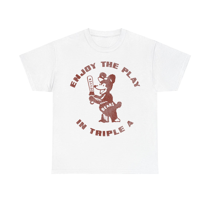 Load image into Gallery viewer, Denver Bears Enjoy the Play AAA Baseball Team Retro T-shirt