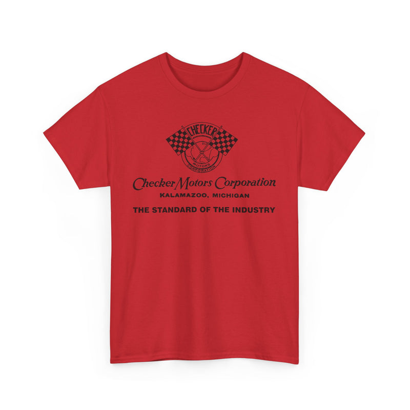 Load image into Gallery viewer, Vintage Checker Motors Kalamazoo Michigan Standard of Industry T-shirt