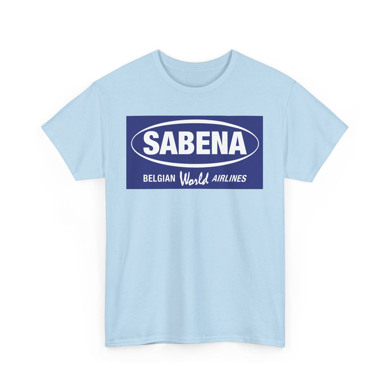 Load image into Gallery viewer, Sabena Belgian World Airlines Blue Oval Logo European Aviation T-shirt