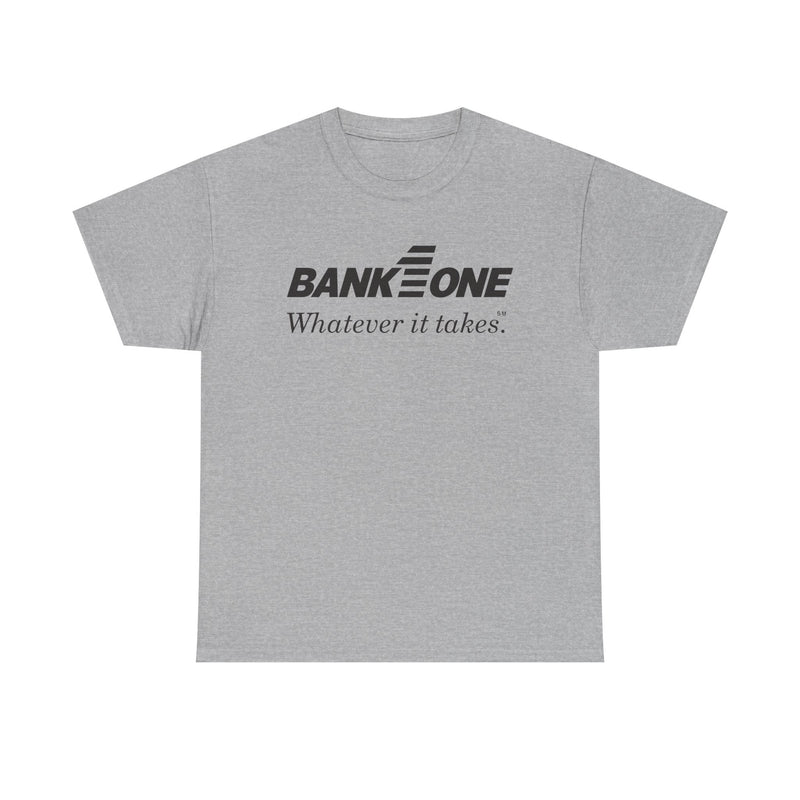 Load image into Gallery viewer, Bank One T-Shirt - Whatever It Takes - Banking Logo - Defunct Financial - Ohio
