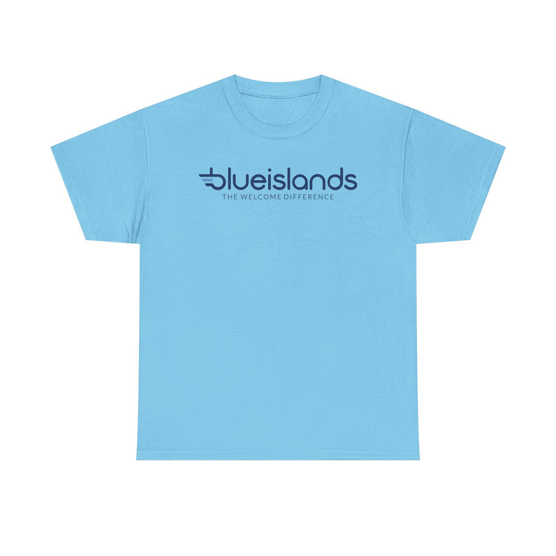 Load image into Gallery viewer, Blue Islands The Welcome Difference T-Shirt - Channel Islands Aviation
