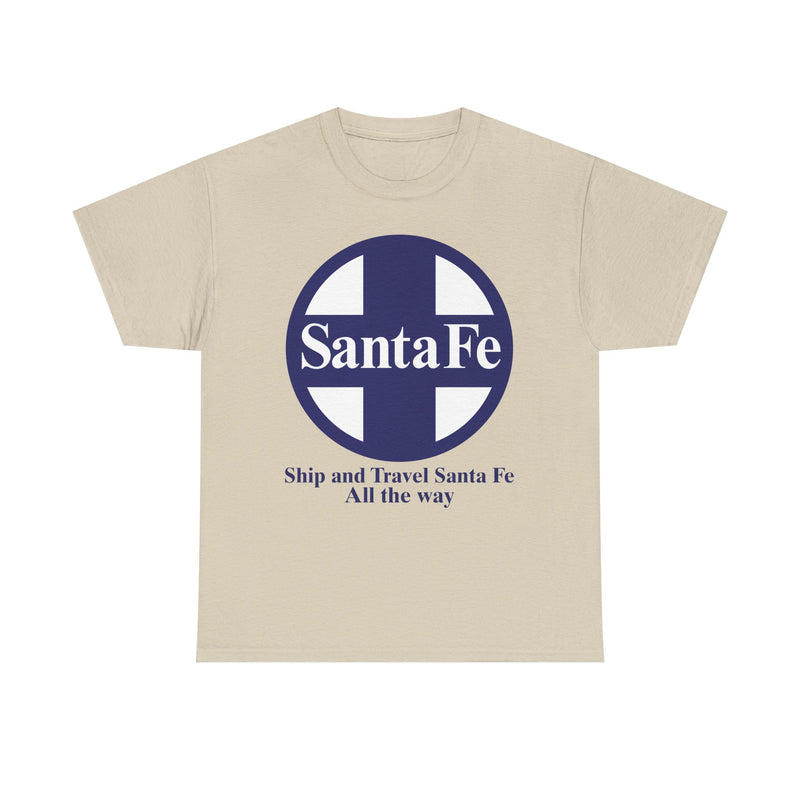 Load image into Gallery viewer, Santa Fe Cross Logo Ship Travel Railroad Vintage Train T-Shirt