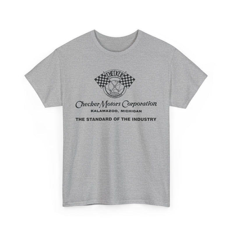 Load image into Gallery viewer, Vintage Checker Motors Kalamazoo Michigan Standard of Industry T-shirt