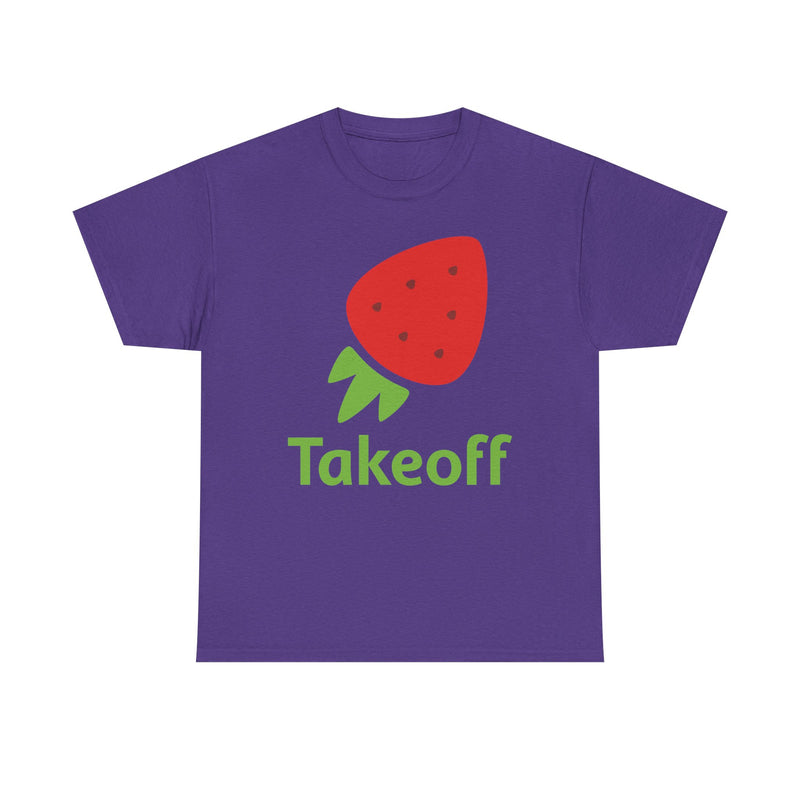 Load image into Gallery viewer, Takeoff Technologies T-Shirt Bankrupt Grocery Tech Company Defunct Logo Tee