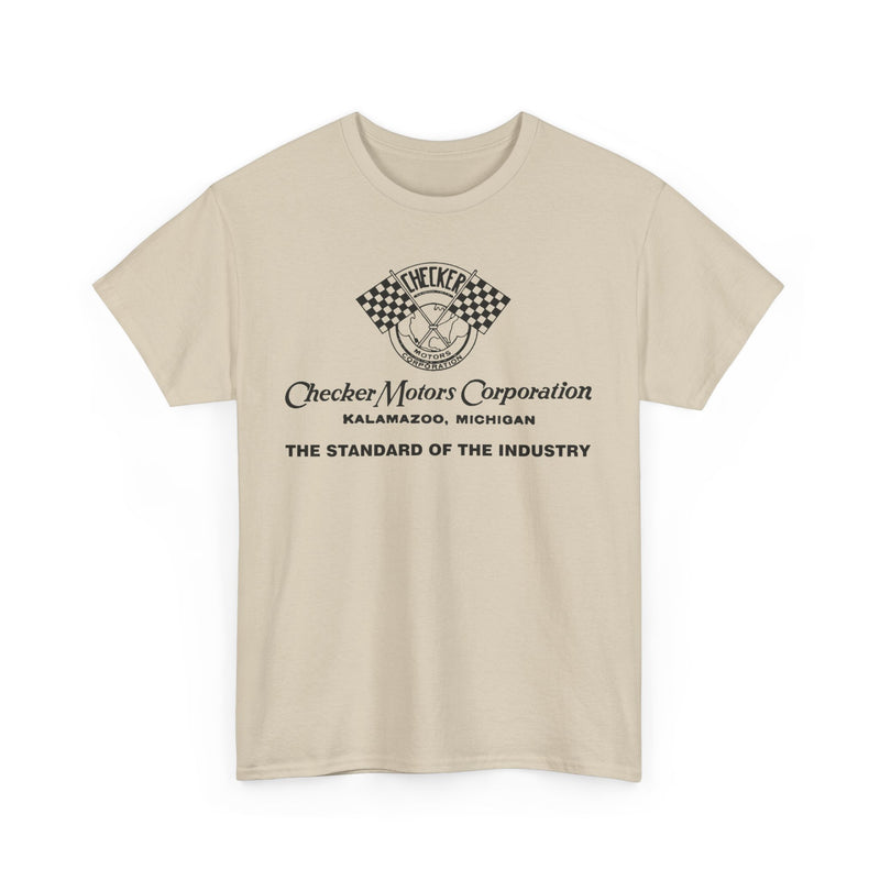 Load image into Gallery viewer, Vintage Checker Motors Kalamazoo Michigan Standard of Industry T-shirt