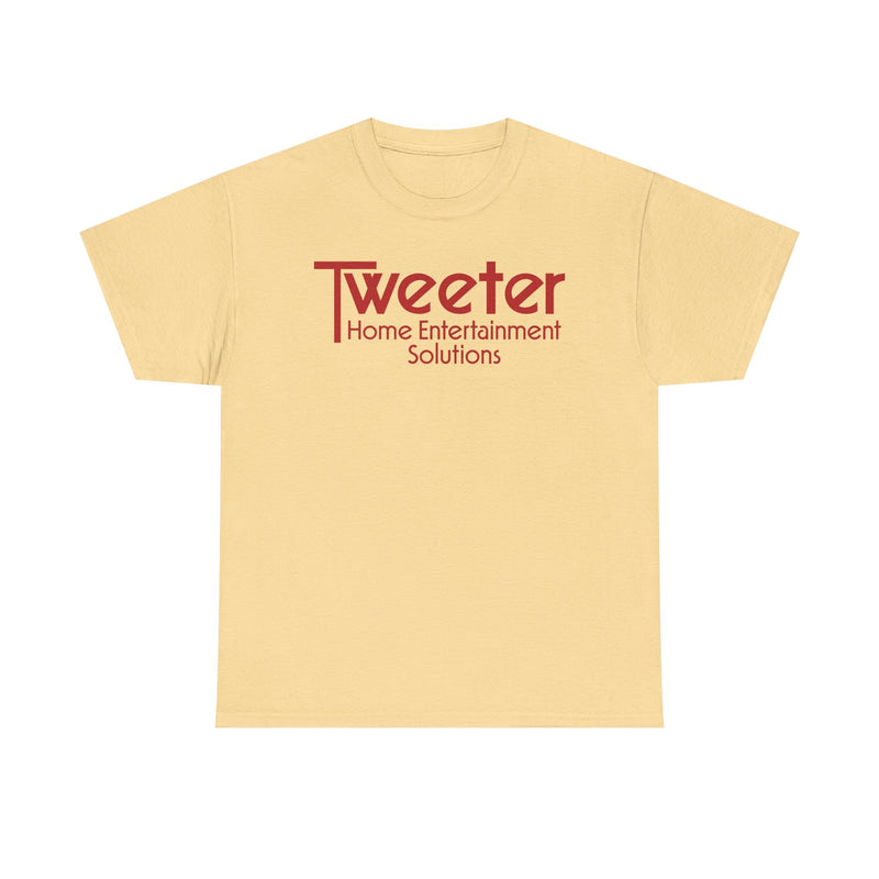 Load image into Gallery viewer, Tweeter Home Entertainment Solutions Red Logo Electronics Store T-shirt