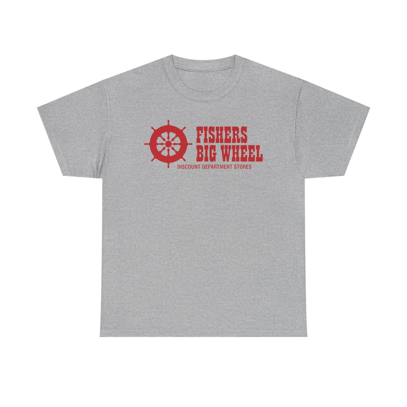 Load image into Gallery viewer, Fishers Big Wheel Discount Department Stores Ship Logo T-Shirt