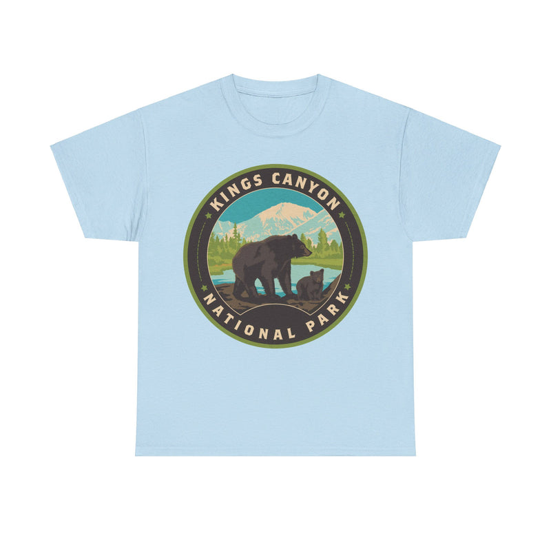 Load image into Gallery viewer, Kings Canyon National Park California Round Logo T-shirt