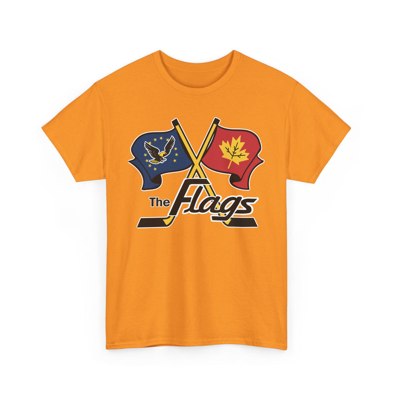 Load image into Gallery viewer, Port Huron Flags 1962-1981 Michigan Hockey T-shirt