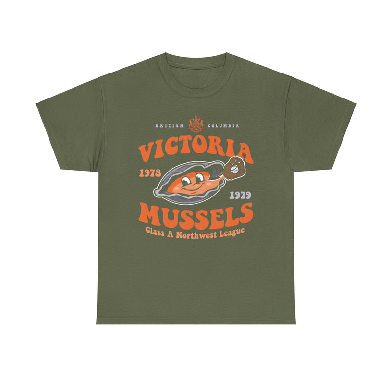 Load image into Gallery viewer, Victoria Mussels Est 1978 British Columbia Baseball T-shirt