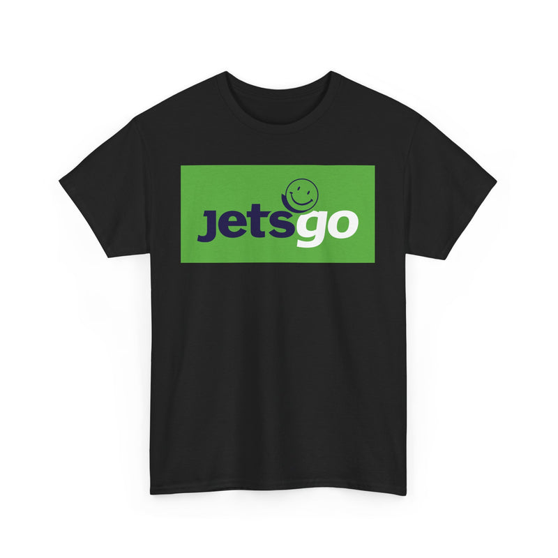 Load image into Gallery viewer, Jetsgo Canadian Airline Smiley Face Logo Vintage Aviation T-shirt