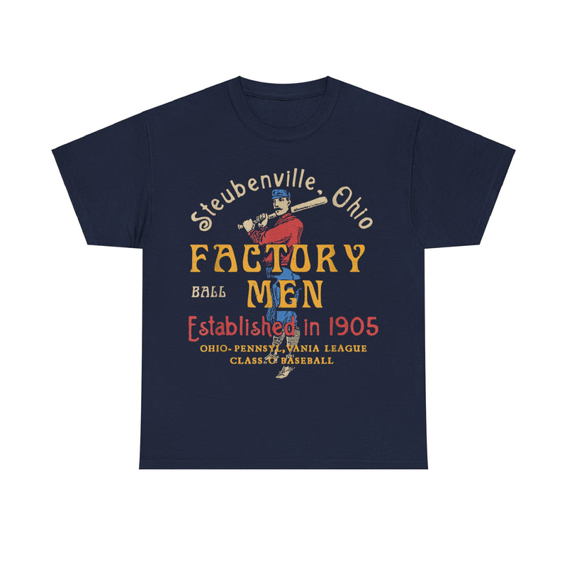 Load image into Gallery viewer, Steubenville Ohio Factory Men Nostalgic Retro Baseball Team T-shirt