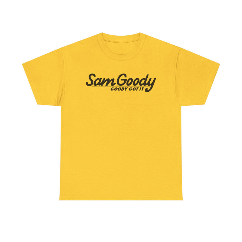 Load image into Gallery viewer, Sam Goody Goody Got It Black Logo Music Entertainment Store Nostalgic T-shirt