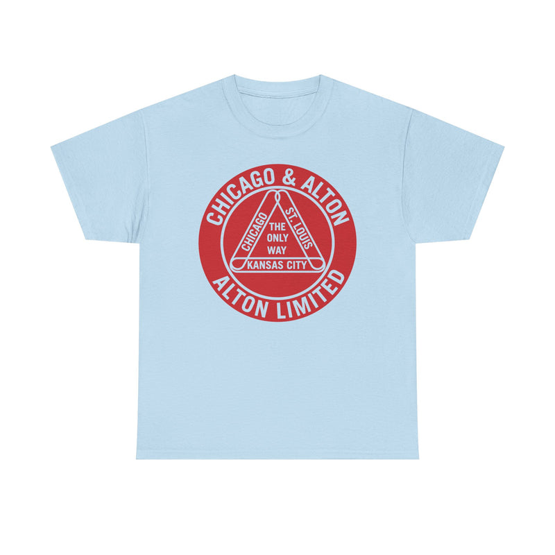 Load image into Gallery viewer, Chicago Alton Only Way Triangle Railroad Logo Vintage Train T-Shirt