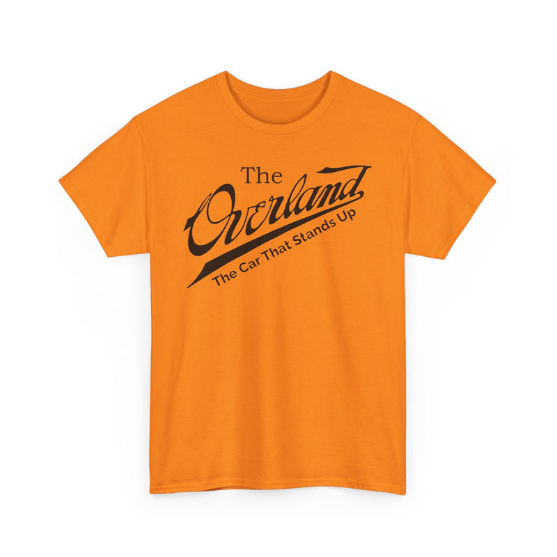 Load image into Gallery viewer, Overland The Car That Stands Up Classic Script Logo T-shirt