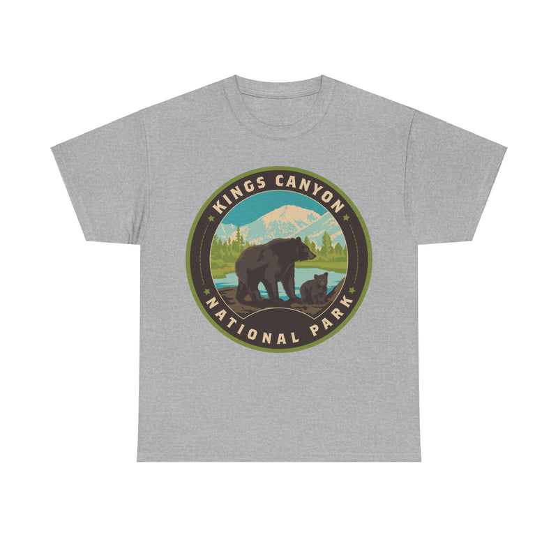 Load image into Gallery viewer, Kings Canyon National Park California Round Logo T-shirt