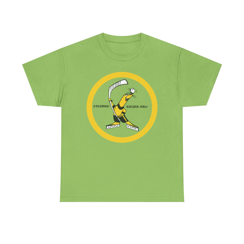 Load image into Gallery viewer, Columbus Golden Seals Hockey 1971-1973 Round Logo T-shirt