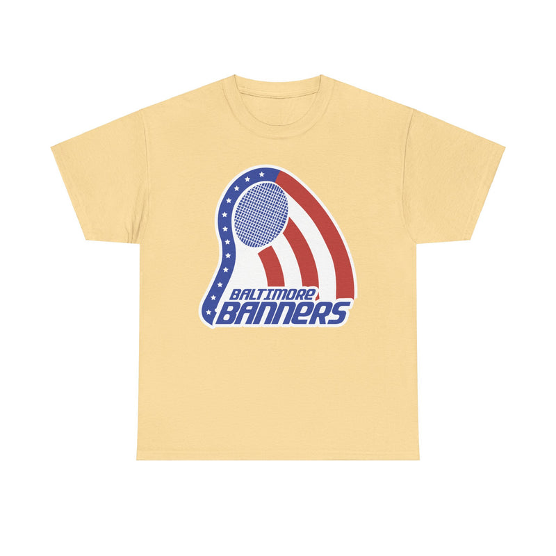 Load image into Gallery viewer, Baltimore Banners Maryland World Team Tennis 1974 Logo T-shirt