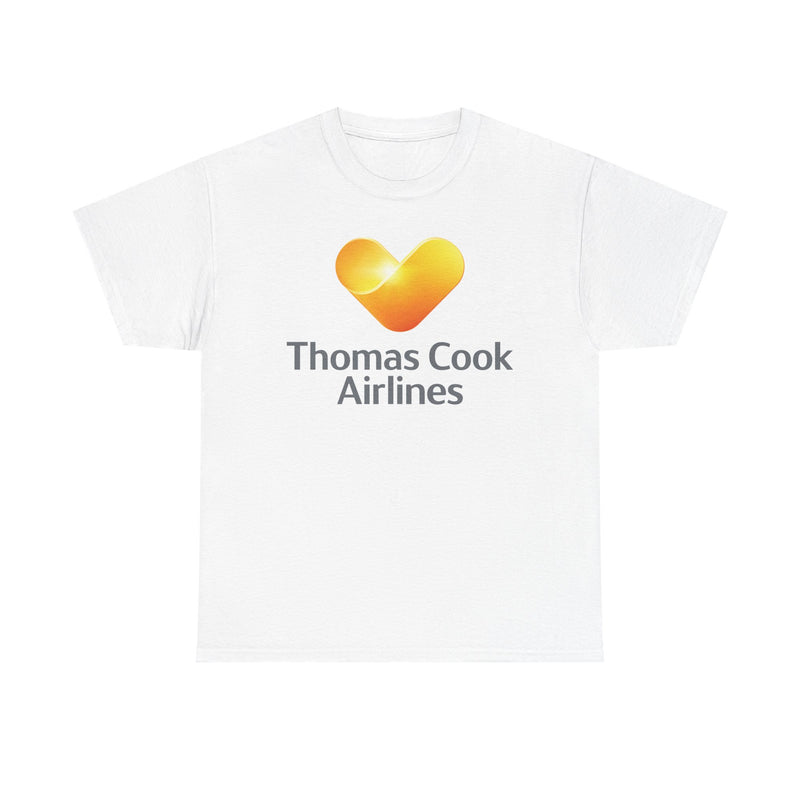 Load image into Gallery viewer, Thomas Cook Airlines Sunny Heart Logo Defunct Travel Company T-shirt