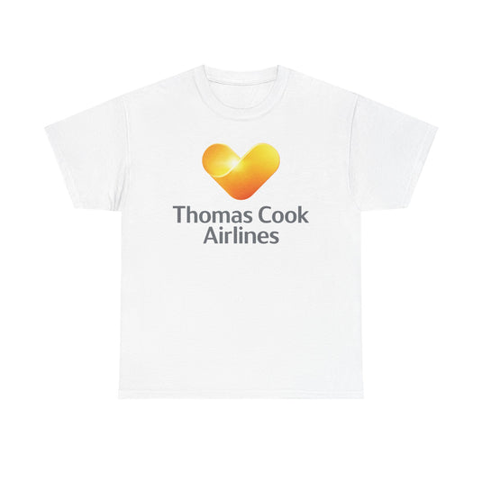 Thomas Cook Airlines Sunny Heart Logo Defunct Travel Company T-shirt