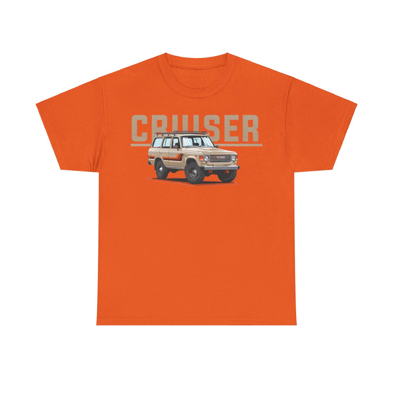 Load image into Gallery viewer, Toyota Land Cruiser 80 Series with Retro TRD Racing Stripes Car T-shirt