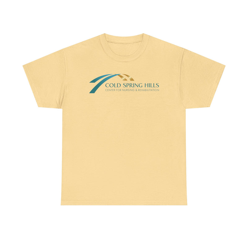 Load image into Gallery viewer, Cold Spring Hills T-Shirt Nursing Rehabilitation Bankrupt Company Logo Tee
