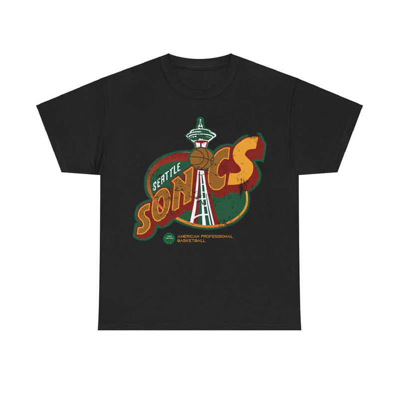 Load image into Gallery viewer, Seattle Sonics Logo Basketball Team T-shirt