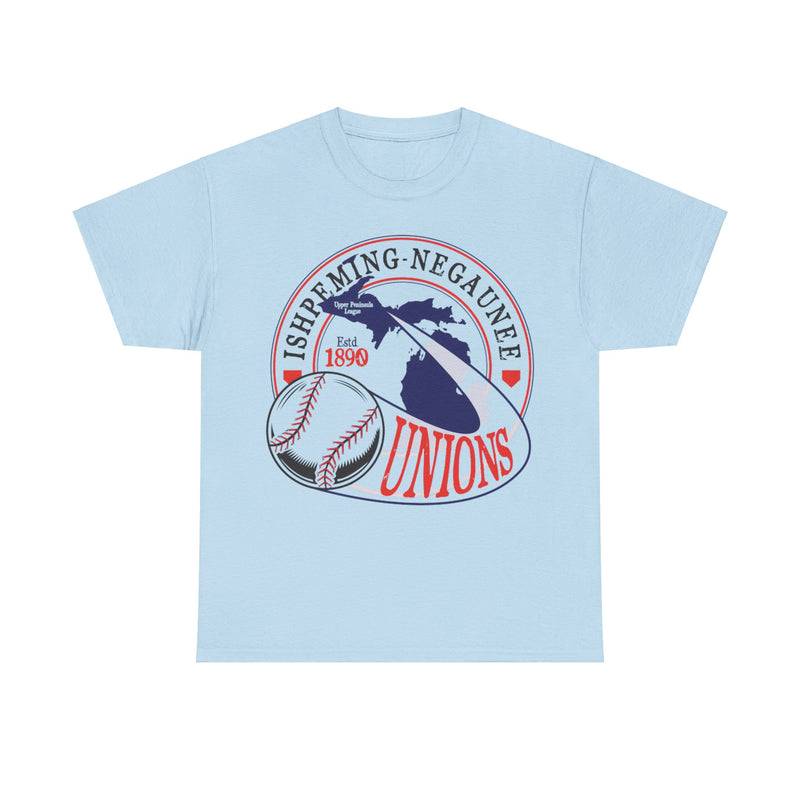 Load image into Gallery viewer, Ishpeming-Negaunee Unions Est 1890 Michigan Baseball T-shirt