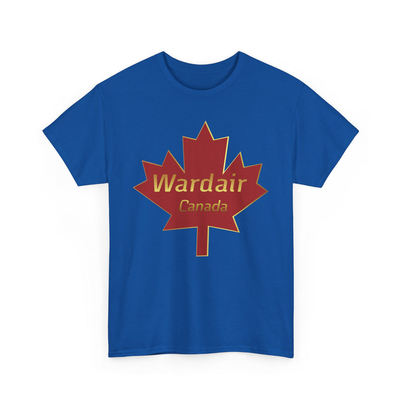 Load image into Gallery viewer, Wardair Canadian Maple Leaf Red Gold Charter Airline Vintage T-shirt