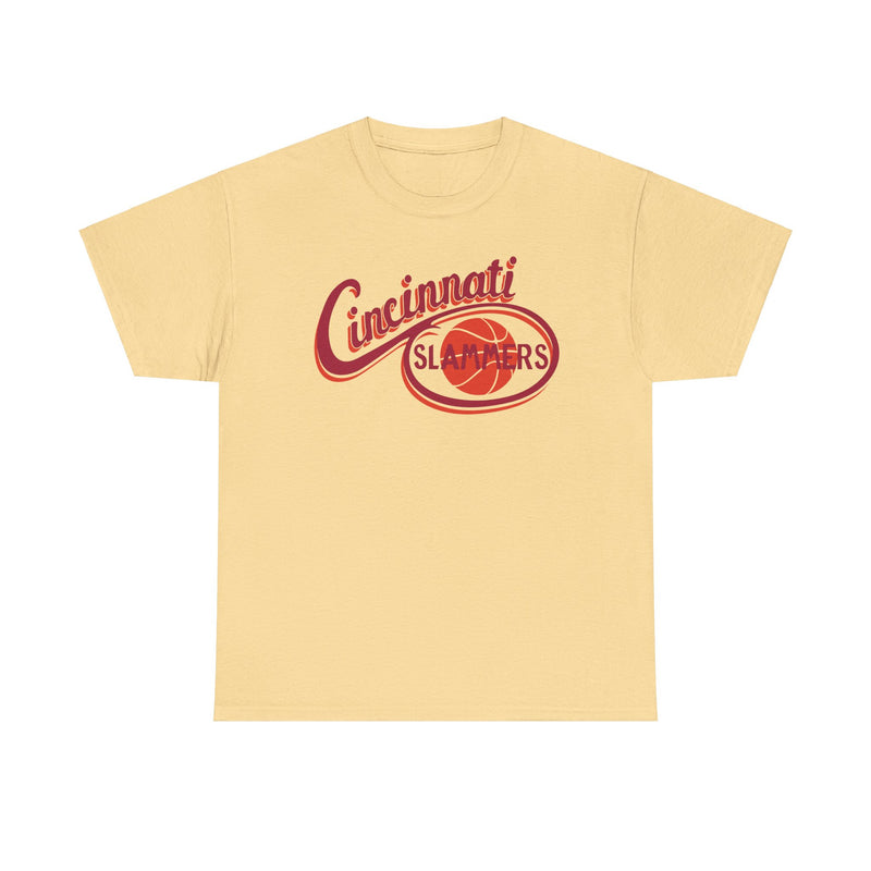 Load image into Gallery viewer, Cincinnati Slammers Ohio CBA Basketball 1984-1987 T-shirt