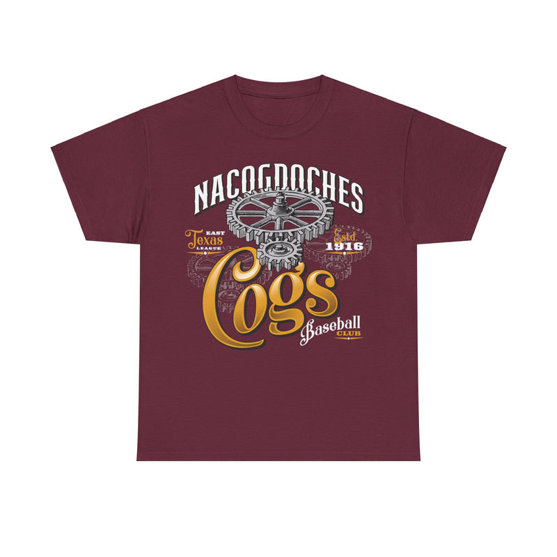 Load image into Gallery viewer, Nacogdoches Cogs Est 1916 Texas Baseball T-shirt