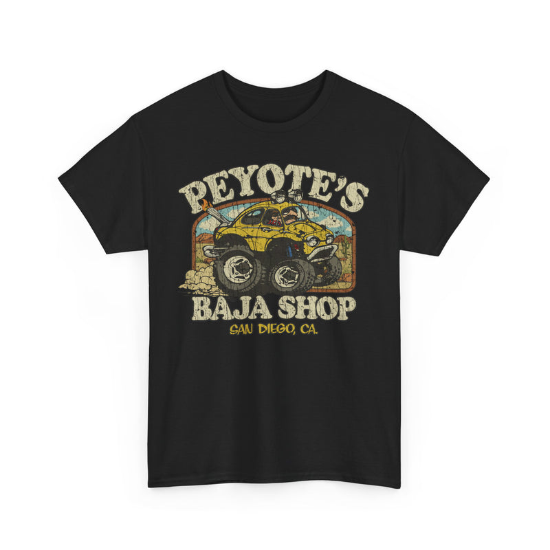 Load image into Gallery viewer, Peyotes Baja Shop San Diego California Car T-shirt