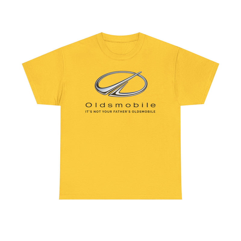 Load image into Gallery viewer, Oldsmobile It's Not Your Father's Oldsmobile Chrome Logo T-shirt