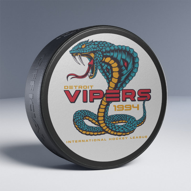 Load image into Gallery viewer, Detroit Vipers Est 1994 Michigan Hockey Puck