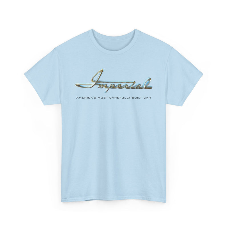 Load image into Gallery viewer, Imperial America's Most Carefully Built Car Chrome Script T-shirt