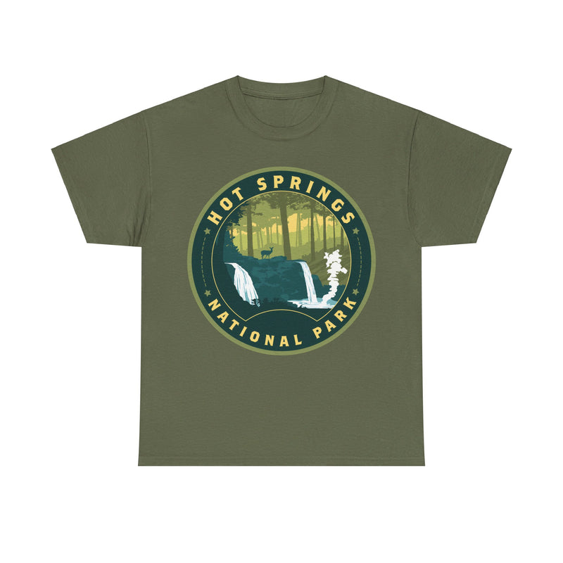 Load image into Gallery viewer, Hot Springs National Park Arkansas Round Logo T-shirt
