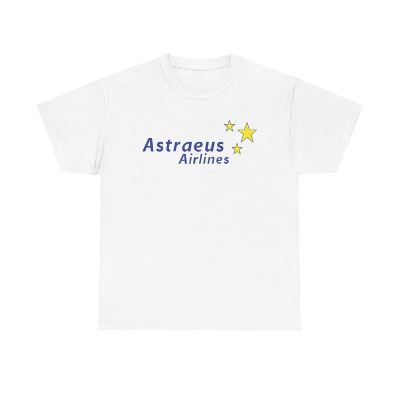 Load image into Gallery viewer, Astraeus Airlines Blue Yellow Stars European Charter Aviation T-shirt