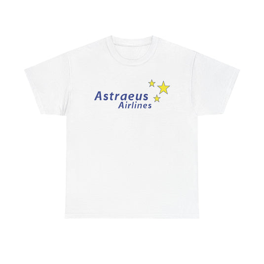 Astraeus Airlines Blue Yellow Stars European Charter Aviation T-shirt
